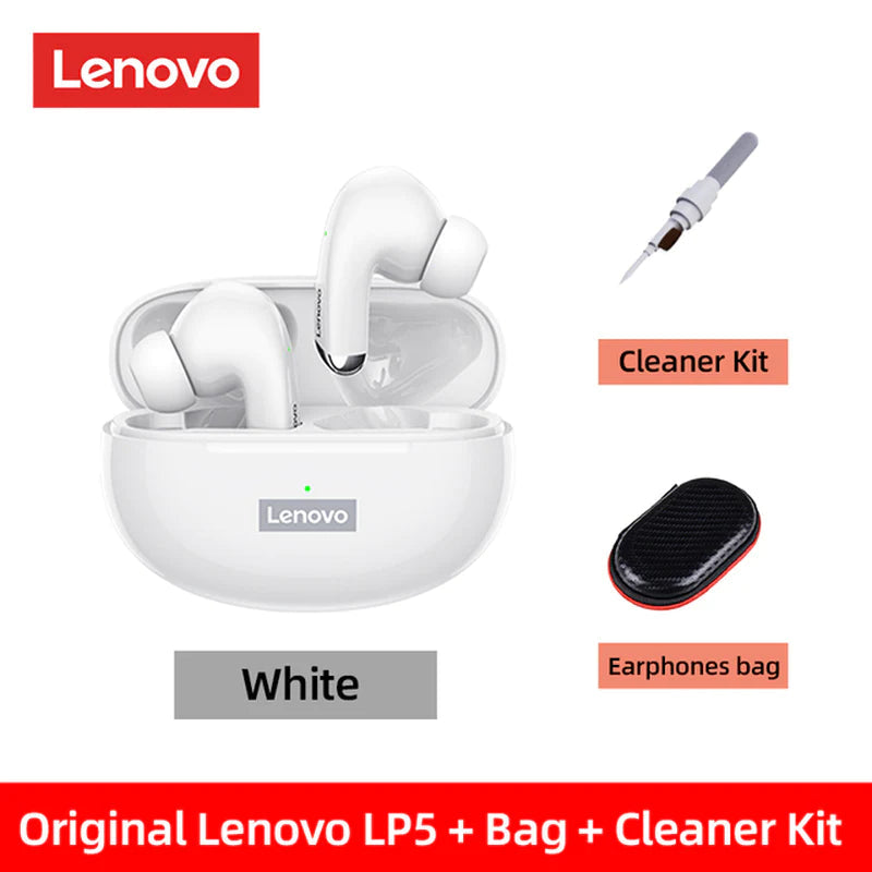 Lenovo LP5 Wireless Bluetooth Earbuds - Hi-Fi Music Earphones with Microphone, Sports Waterproof Headset, 2022 Model