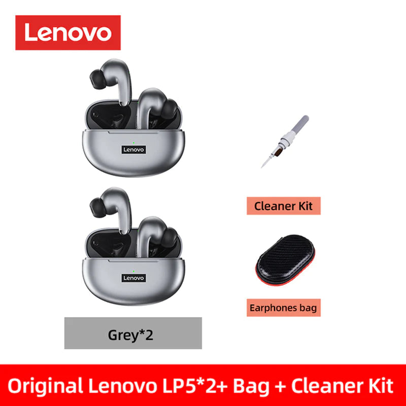 Lenovo LP5 Wireless Bluetooth Earbuds - Hi-Fi Music Earphones with Microphone, Sports Waterproof Headset, 2022 Model