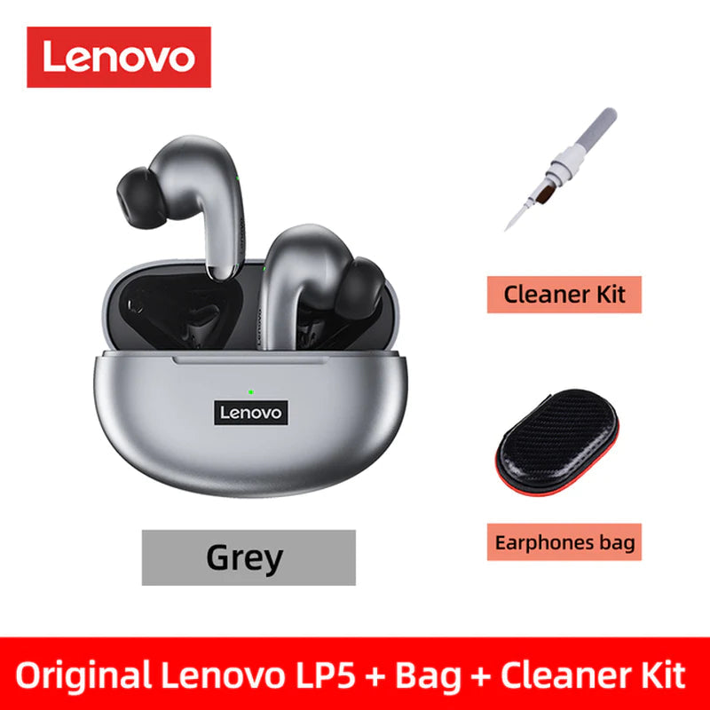 Lenovo LP5 Wireless Bluetooth Earbuds - Hi-Fi Music Earphones with Microphone, Sports Waterproof Headset, 2022 Model