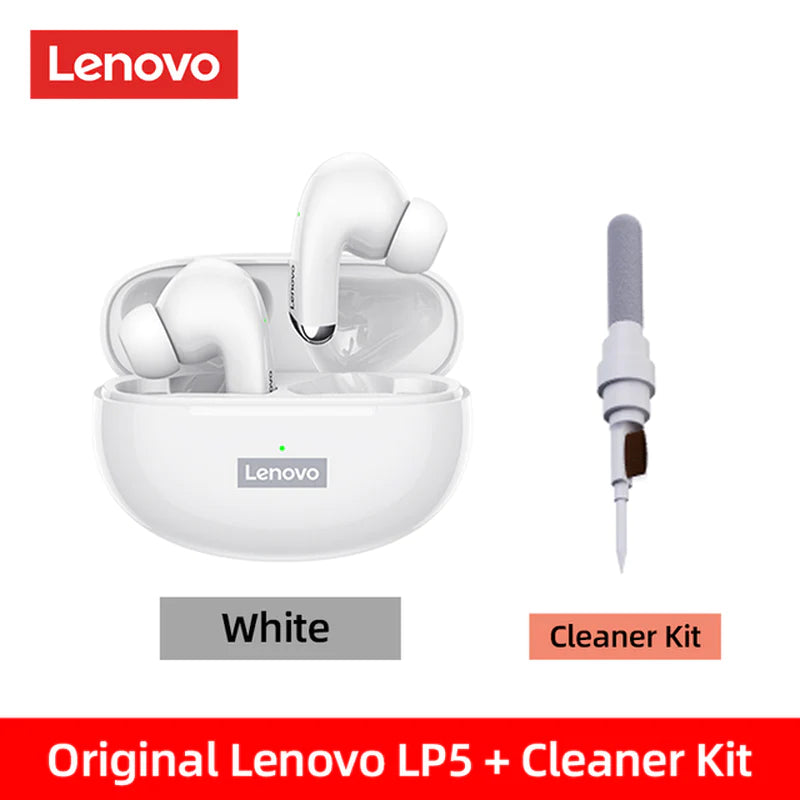 Lenovo LP5 Wireless Bluetooth Earbuds - Hi-Fi Music Earphones with Microphone, Sports Waterproof Headset, 2022 Model